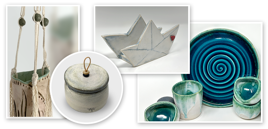 handgetöpferte Unikat - Bildergalerie